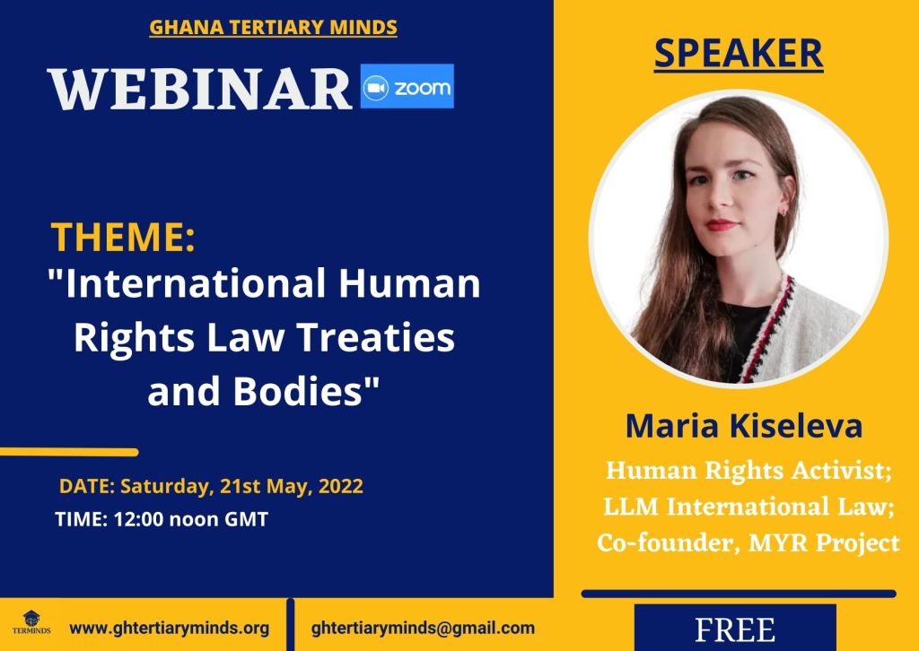 WEBINAR: International Human Rights Law Treaties and&nbsp;Bodies