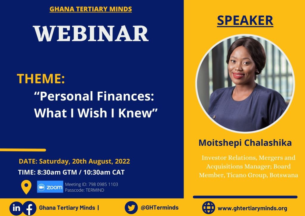 WEBINAR: Personal Finances: What I Wish I&nbsp;Knew